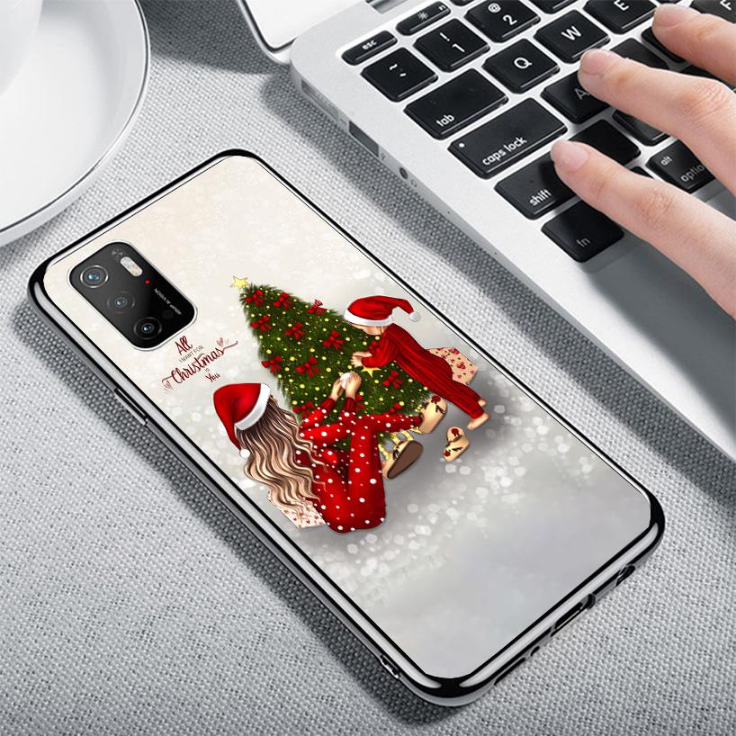 Christmas Girls Tree Gift Cover Phone Case For Xiaomi Poco F7 Ultra X7 X6 X5 Pro M7 Redmi 15C 15 13C 13 12C 12 10C 10 9A 9C 9T 9