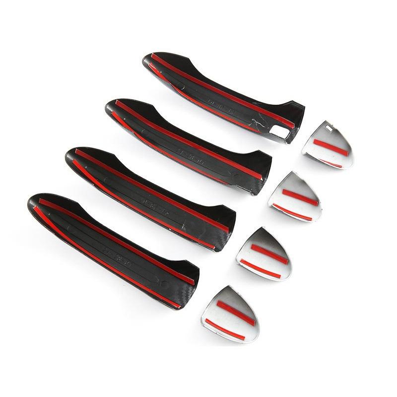 For EBRO S700 2025 2026 Door Handle Cover Protective Strip s700 ABS Carbon Black Decorative Sticker Styling Accessories