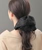 VINGTAINE Jacquard Chiffon Adult Hair Adds Easy Hair Hair Scrunchie, Large, Accessory, Volume, Accent, Styling, Tie, Women's, HS-211