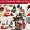 DIY Snow Globe Kit, Clear Plastic Christmas Ornaments, Home Decor, Lightweight White Display Containers for Crafts and Storage