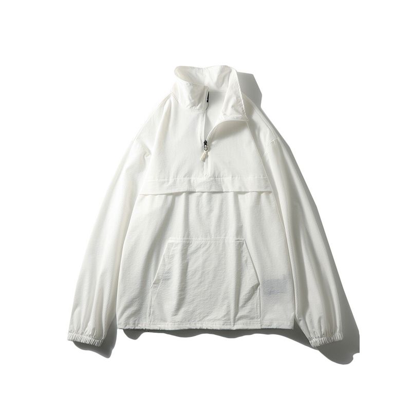 Outdoor Functional Half-Zip Pullover Jacket for Men, Spring and Autumn Style, Stand Collar Sweatshirt, Export Men's Sports Jacket