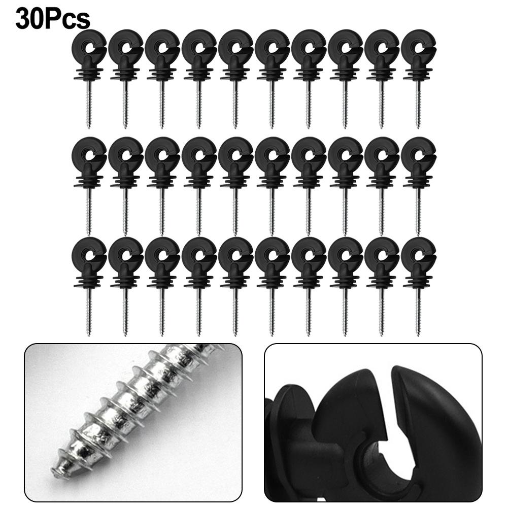Wire Connection Tool Fence Insulator Animal Fence Electric Fence Long-lasting Multifunctional Screw-In Short Circuit Protection