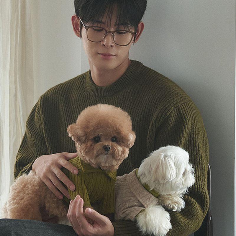 CROOKTHECHIHUAHUA Soft Cable Pullover (2 color)