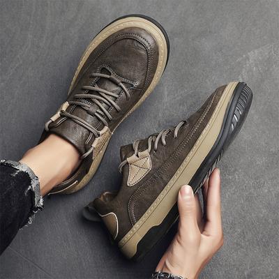 Men Casual Shoes Classic Leather Fashion All-match Men Wear-Resistant Sneakers For Men Walking Shoes New Comfort Flat Shoes Male