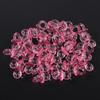 50pcs Acrylic Baby Pacifiers Baby Shower Decoration Table Scatter (Transparent Red)