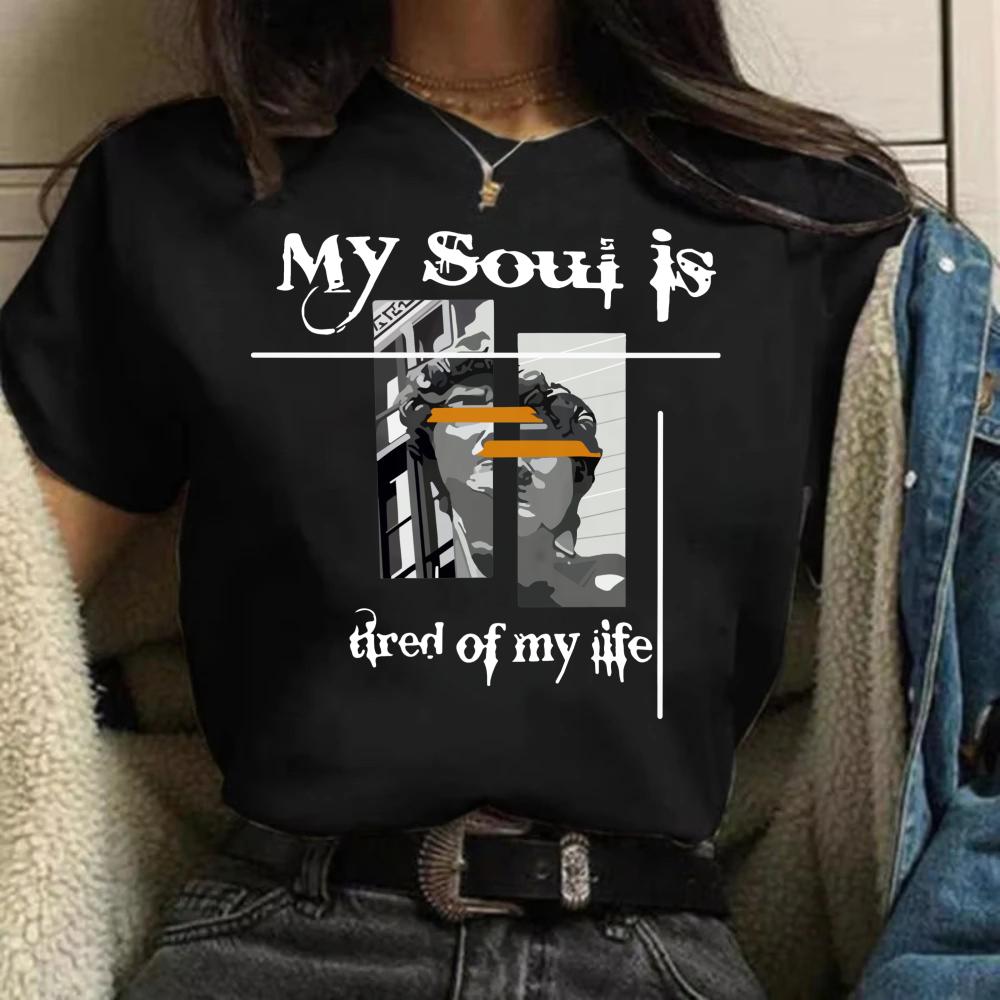 

Street Hip Hop Female TShirts Loose Oversize Short Sleeve Soft Tops Summer Breathable Tee Clothing Vintage Clothes T Shirts 2XL