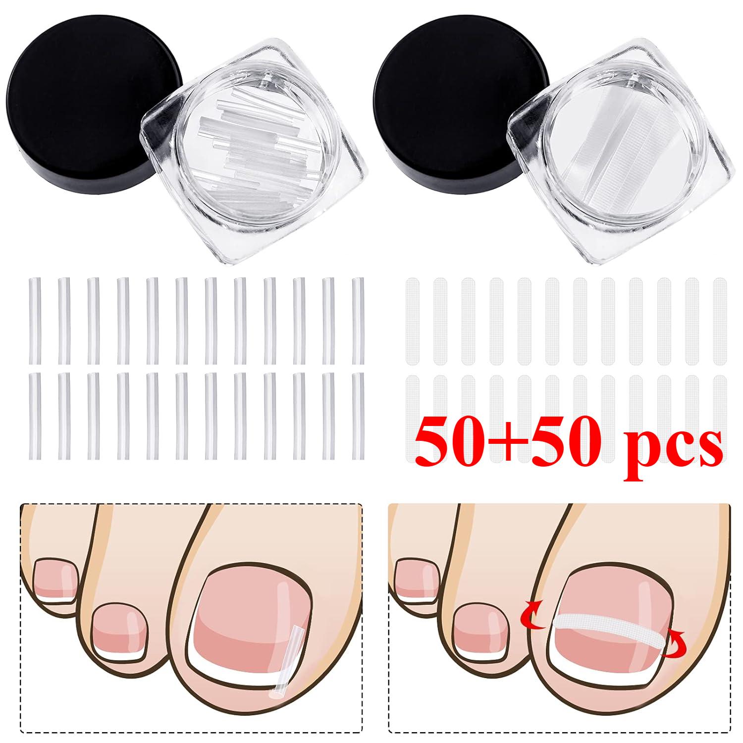 

Корректор вросшего ногтя Полоски Ноготь Коррекция Ногтя Корректор Зажим Для Коррекции Выпрямление Ногтя Восстанавливающий Пластырь Корректор Изогнутого Ногтя 2 Стили 50pcs+50pcs