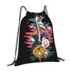 Custom Adventures Anime Times Drawstring Bags Portable Gym Sports Sackpack Fantasy Animation Shopping Storage Backpacks