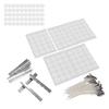 260pcs 15cm Candle Wicks 100Pcs Double Sided Tape Stickers 50Pcs Candle Shells 10Pcs Stainless Steel Wicks Holders