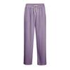Mens Loose Waffle Knit Wide Leg Jogger Pants Casual Stretch Trousers Daily Wear