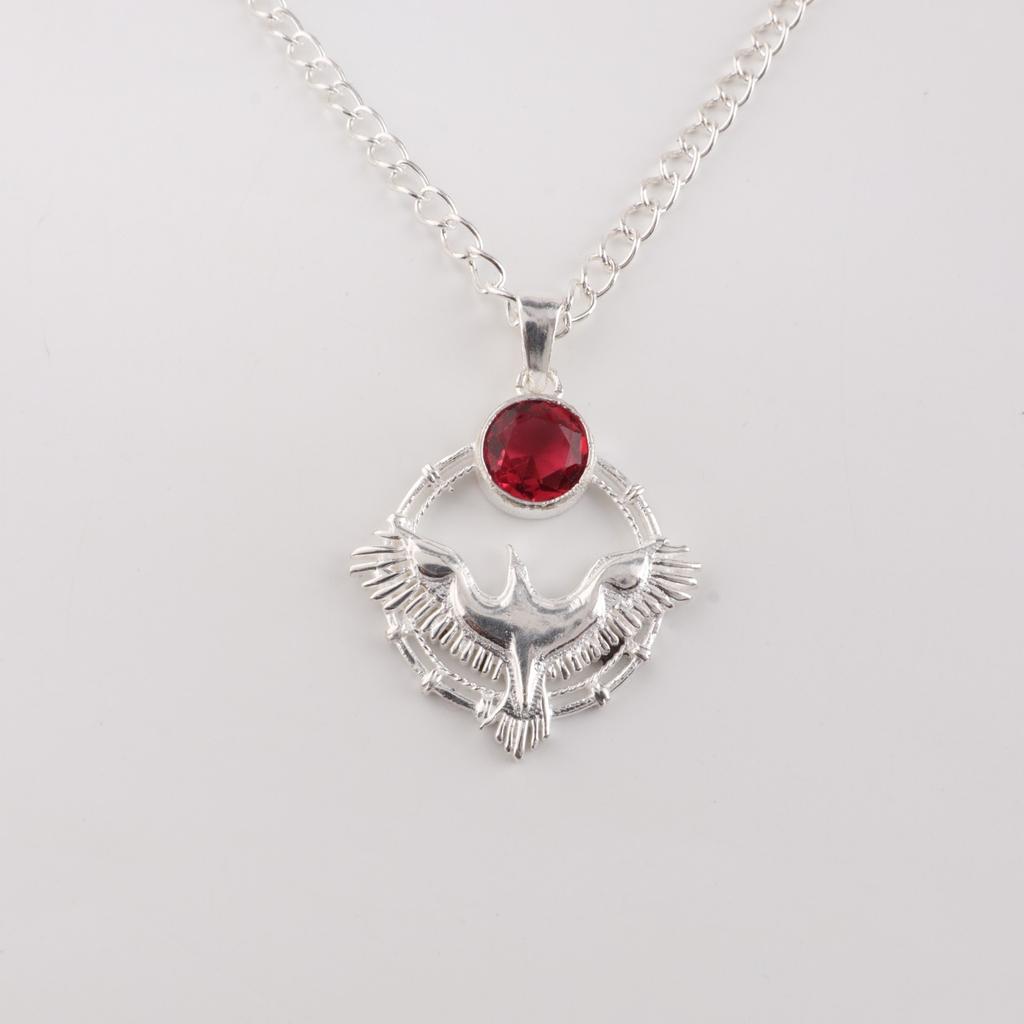 Pink Rubellite Gemstone 925 Sterling Silver Jewelry Pendant 1.43" For Women Gift CP-38-12