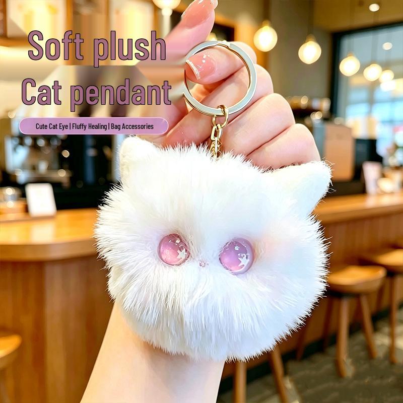 Year of the Sheep Lamb Keychain: Cute Plush Pendant for Students' Bags