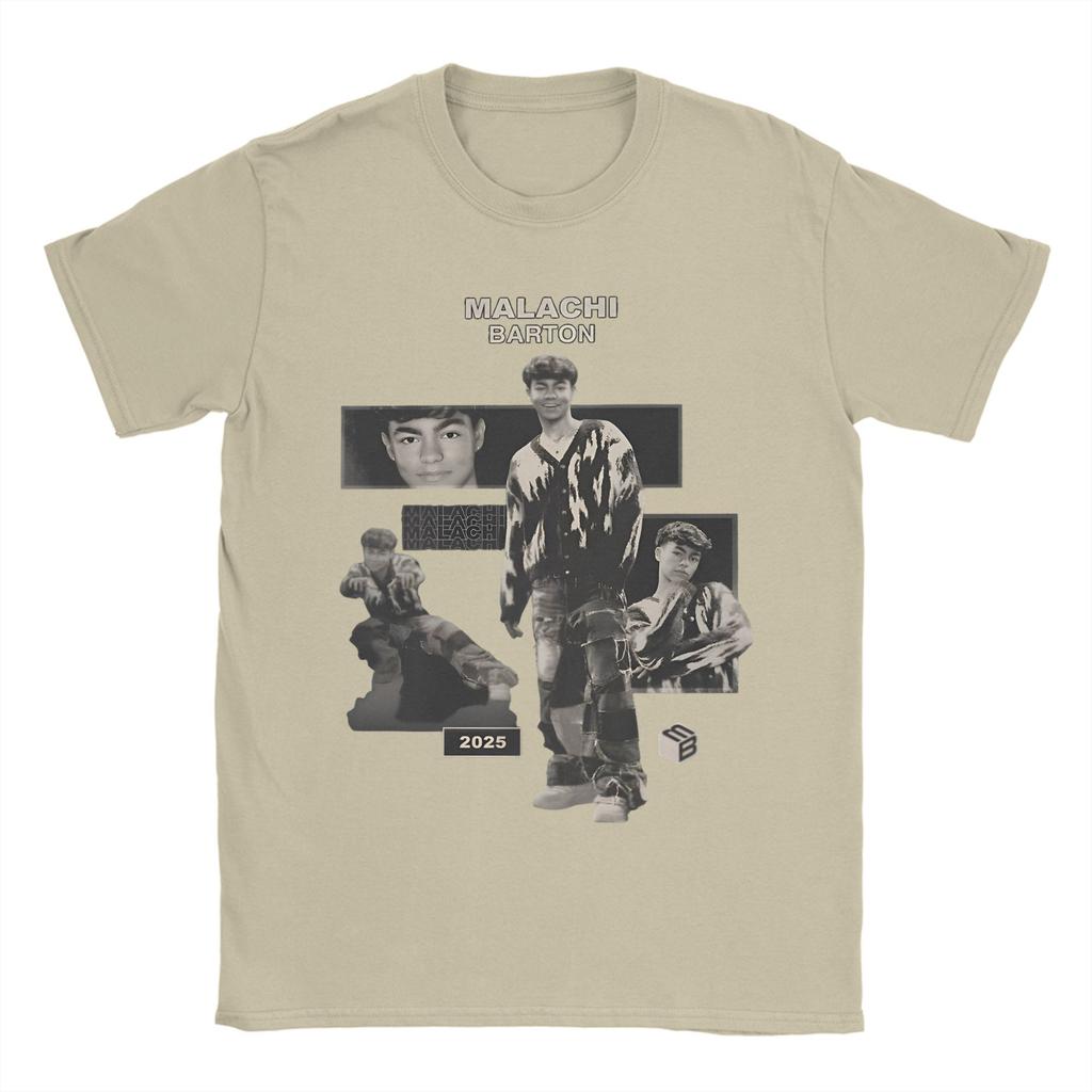 2026 Malachi Barton American Actor Mens Casual TShirt Round Neck Trendy Fashion Short Sleeve TShirt