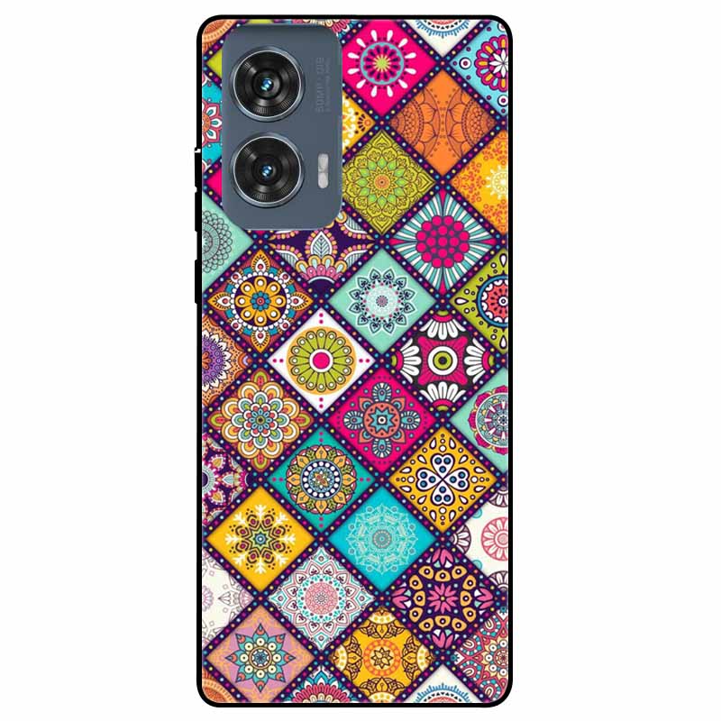 For Moto Edge 50 Fusion Case Silicone Space Animal TPU Soft Black Cover For Motorola Edge 50 Fusion Cases 50Fusion Cool TPUCover
