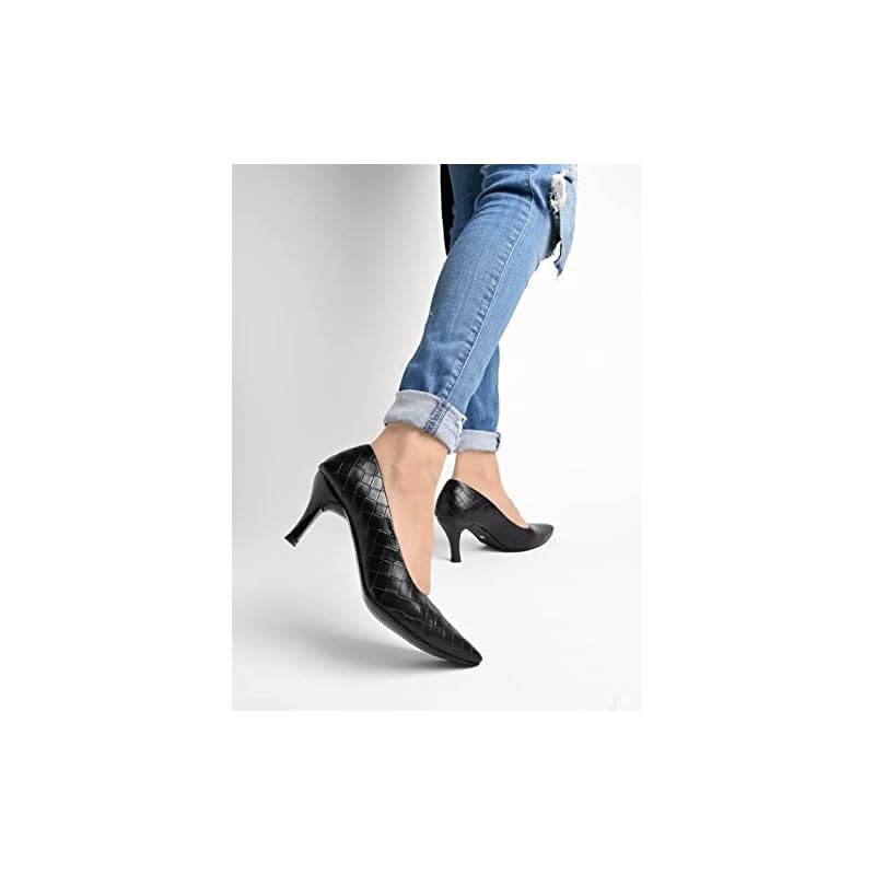 Shoetopia Girls Belly-253 Black Pump - 3 Uk (Girls-Belly-253-Black) 3 UK чёрный
