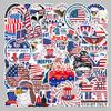 50 Creative Cute Waterproof American Independence Day Cartoon Stickers for Planners, Phone Cases, and Suitcases