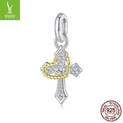 Liefde Kruis Doe-het-zelf Hanger Sieraden Accessoires Gepersonaliseerde Trend S925 Sterling Zilveren Kralen