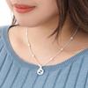 Gucci Interlocking Double G Pattern Shiny 925 Silver Necklace Women necklace 479221-J8400-8106