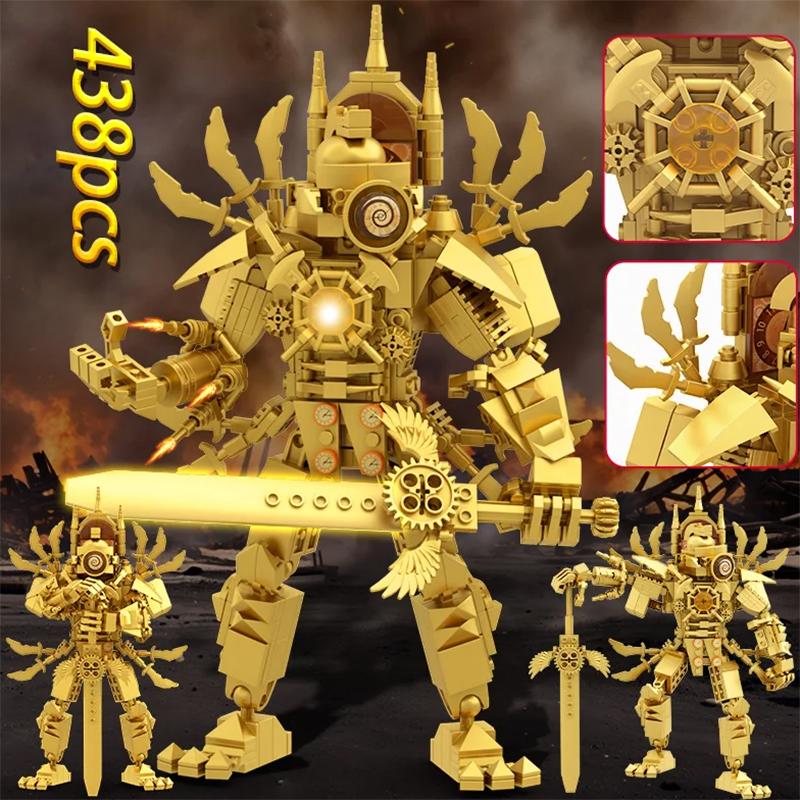 Skibidi Toilet Titan Speakeman, TV Man, Cameraman Baustein-Set - 445 Teile Sammelfigur Bauspielzeug für Kinder