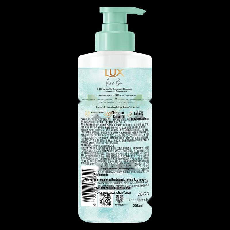 LUX Essential Oil Fragrance Shampoo - Cedar Gardenia Scent (3 x 280ml)
