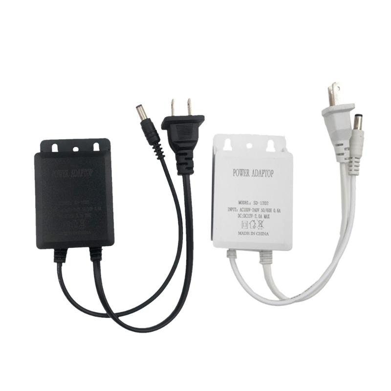 AC100 240V to DC12V 2A Power Adapter Universal Input andWaterproof Outdoor Design for Electronics