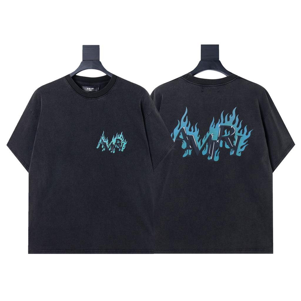 6506 Amiri 2026 Estate Nuova Maglietta Unisex Larga Cotone di Alta Qualità Taglie Forti Maglietta per Coppia