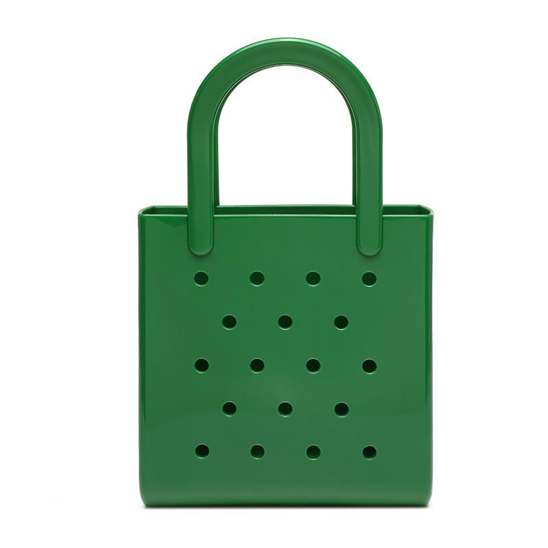 

Waterproof Summer Beach Bag Vacation Jelly Tote Bag Portable Rubber Hole Handbags Pouch Style 9