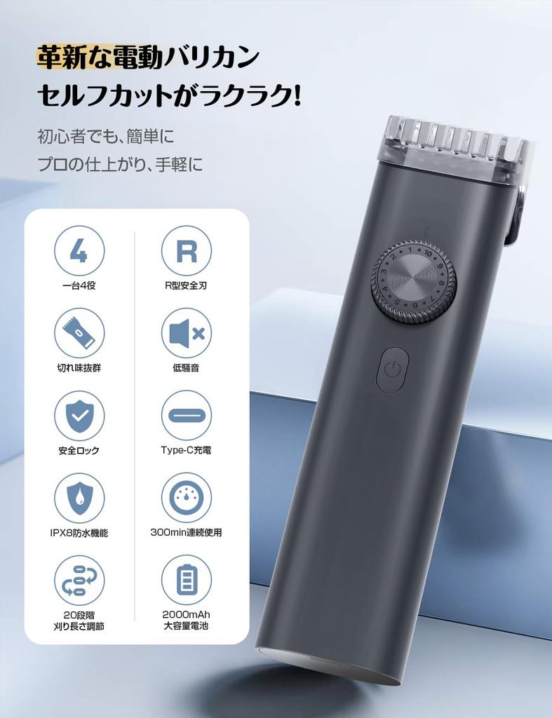 Industry Electric Hair IPX8 Fully 20 Cutting Length Nose Hair Cordless Hair Safety Automatic Fully Easy for and Home Use "2025 Innovation" Men's