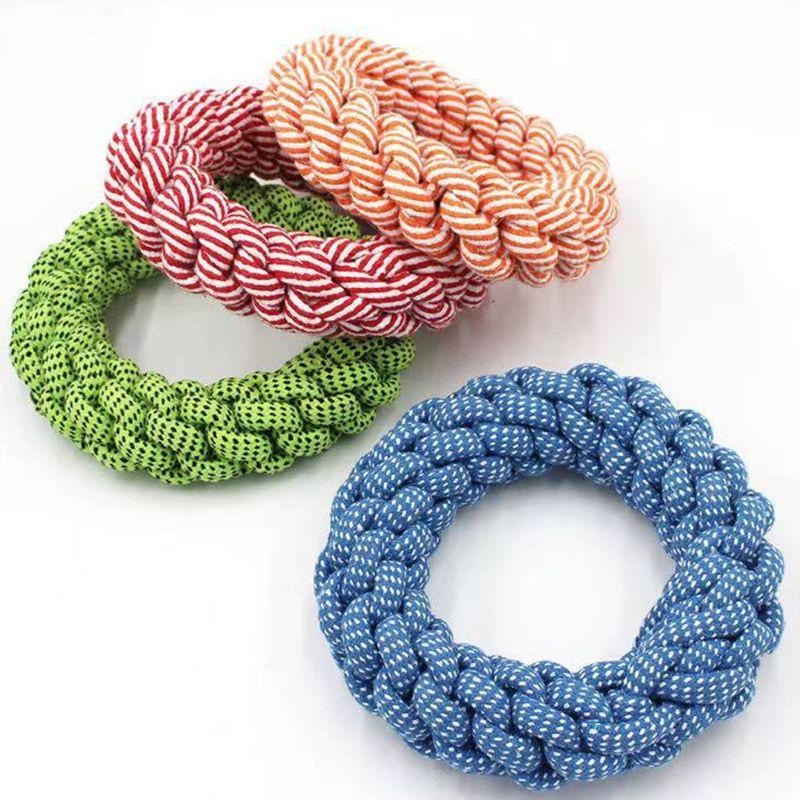 

Интерактивная игрушка-узелок для чистки зубов и дрессировки щенка, устойчивая к укусам