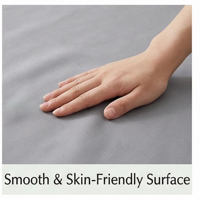 Natural Wormwood Infused Ice Silk Cooling Mat 3-Piece Set Washable Fitted Sheet Multiple Sizes Available for Home Dorm Air-Conditioned Room Summer