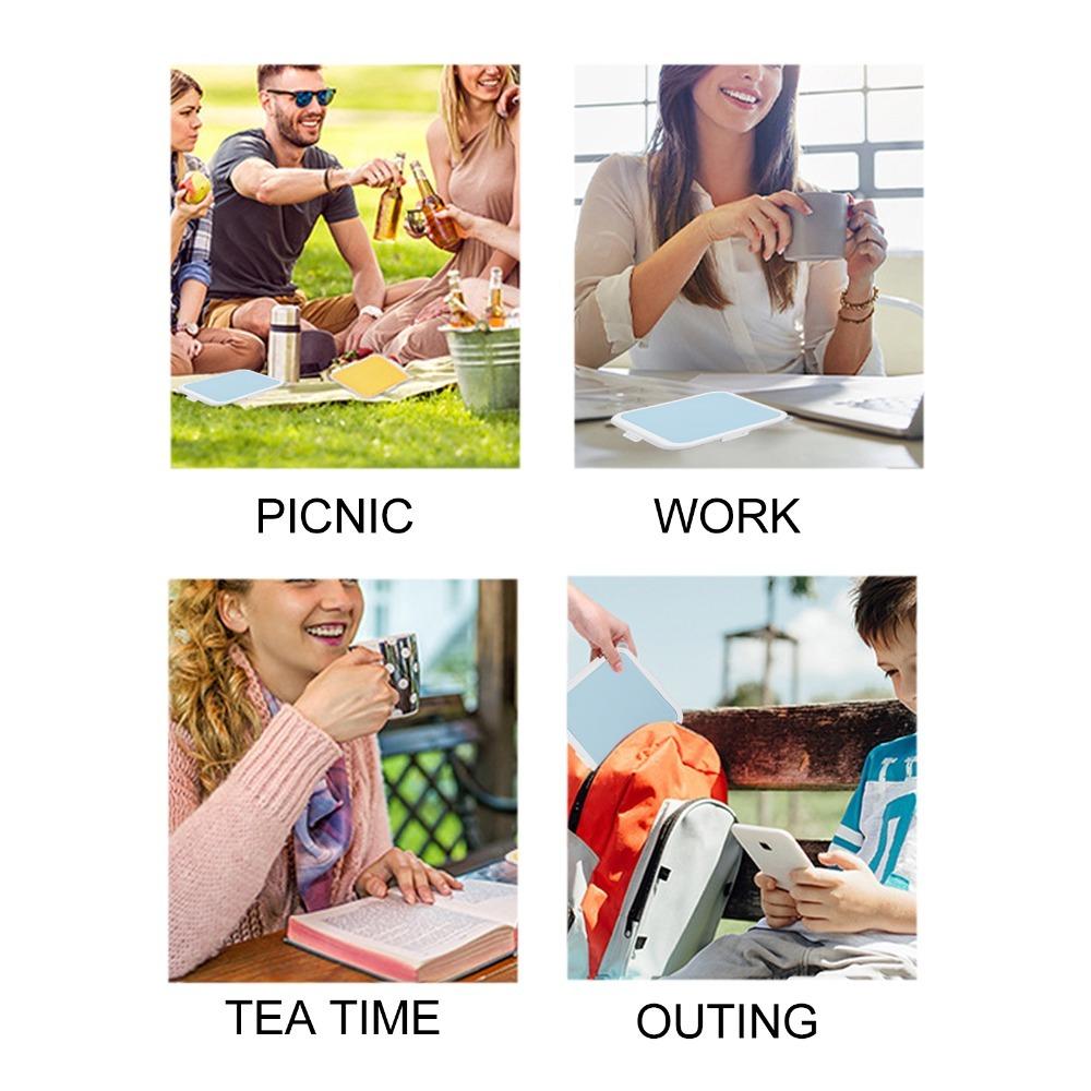 3 Side Clips Sandwich Storage Box PP Silicone Material Food Snack Storage  For Work