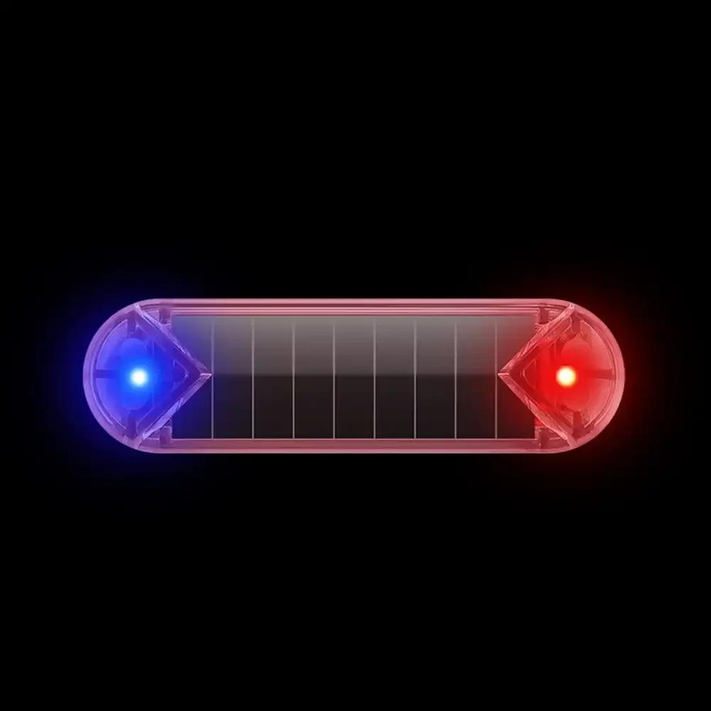 Car False Safety Light Signal Lamp Solar Simulation LED Dummy Alarm Wireless Warning Anti-Theft Warning Lamp Flashing Imitation