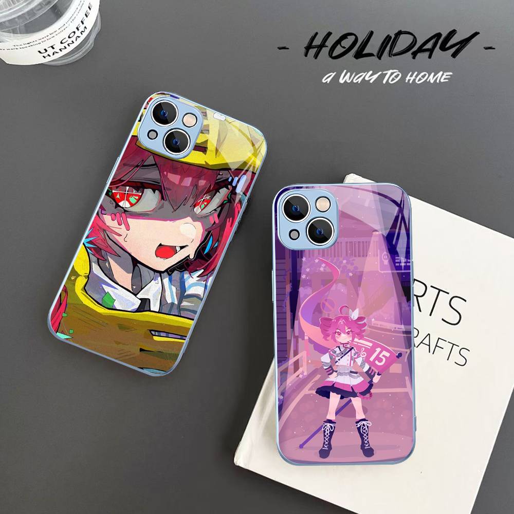Vocaloid Kasane Teto Girl For IPhone 14 13 12 Mini 11 Pro XS Max X XR 14 Plus Tempered Glass Cover