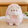 Plush Hedgehog Stuffed Animal Toy With Granulated Filling For Kids And Babies