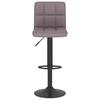 Bar Stool Set 2 Pieces Taupe Fabric