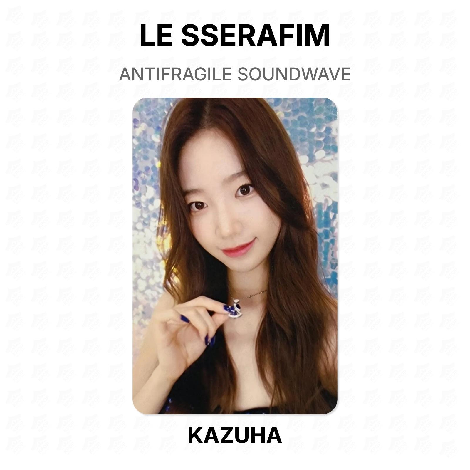 LE SSERAFIM ANTIFRAGILE SOUNDWAVE Official Photocard KAZUHA