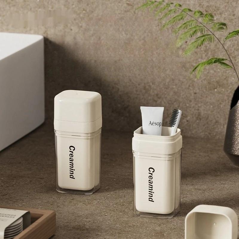1pc Pocket Mini travel Portable Travel Toothbrush Storage Container Box, Toothbrush Carrying Box For Trip Home School camping