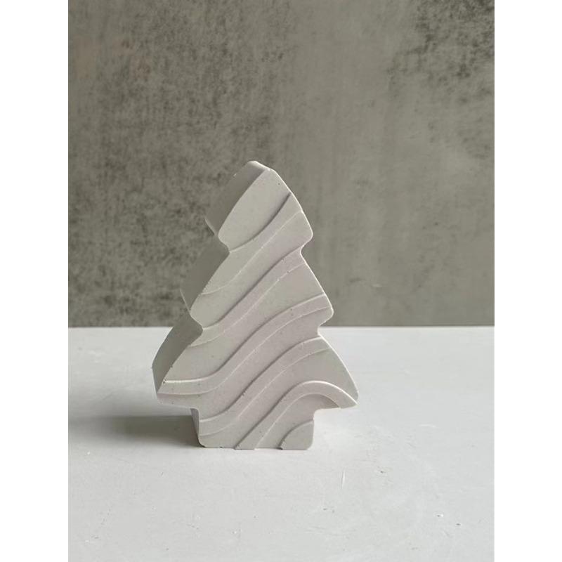 Christmas Day Atmosphere Decorative Lamp Mold Christmas Tree Plaster Ornament Mold Candle Aromatherapy Dropping Decoration Mould