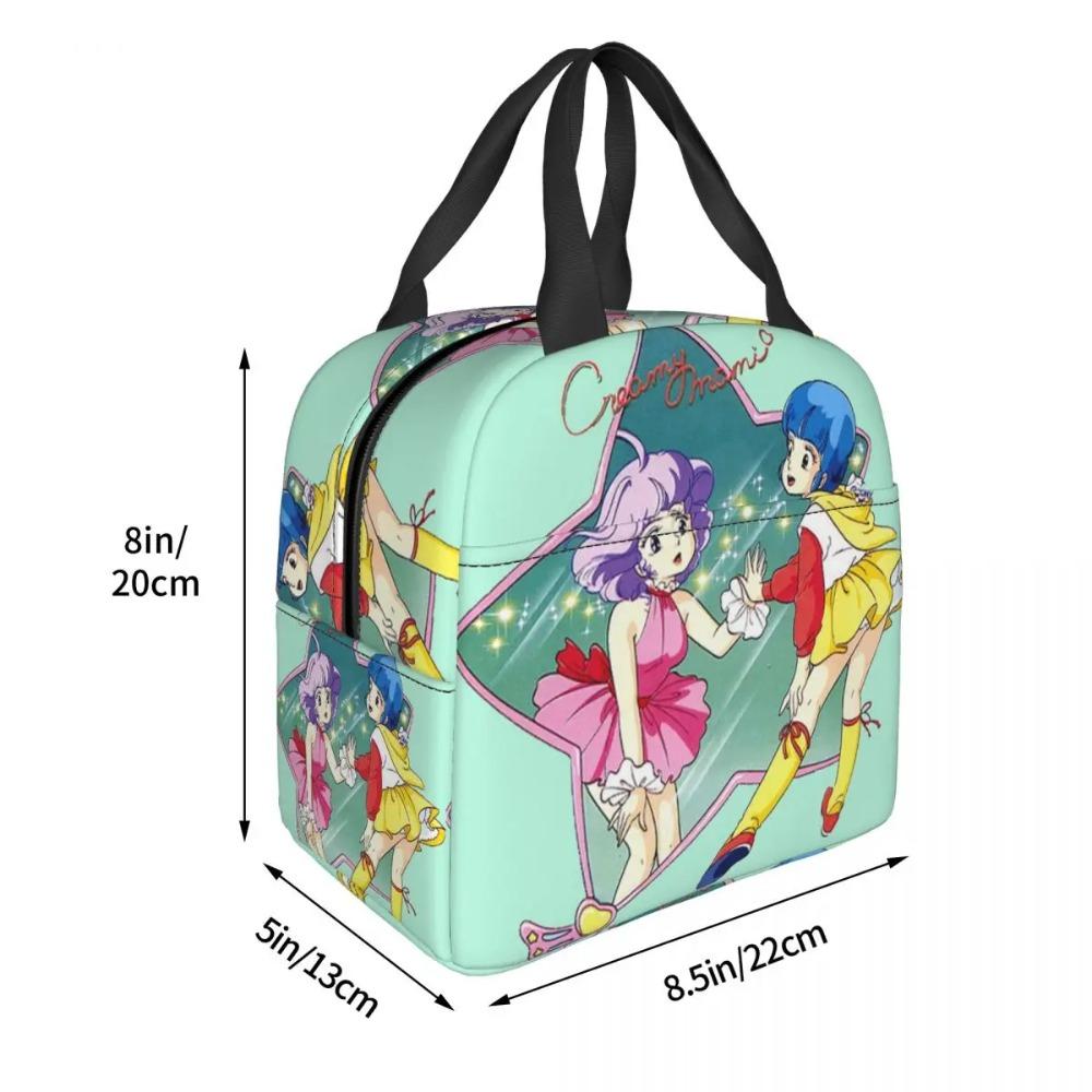 Creamy Mami 80s Magic Girl Anime Insulated Lunch Bag for Kids School Cooler Thermal Food Box Tote Portable Lunch Boxes Container
