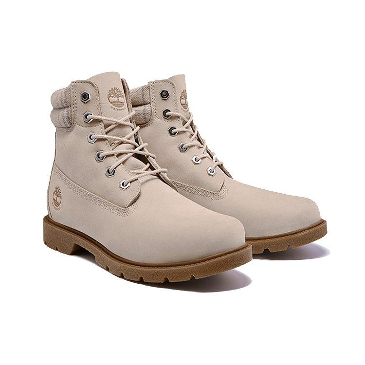 Timberland Lindon Woods 6 Inch Waterproof Boot 'Beige Nubuck And Printed Collar' Women's A2BBR