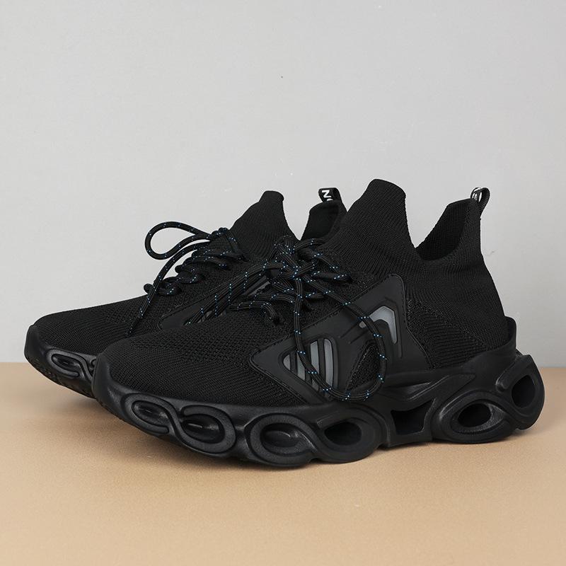 

Носки на платформе, обувь 2025 года, новая весенняя спортивная обувь для активного отдыха, модная повседневная обувь из сетчатой ткани, дышащая, мужская обувь для папы 46