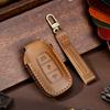 Leather Car Key Case Cover Fob Protect For Hyundai Fista I30 I35 I40 Kona Elantra Solaris Grandeur Accent Santa Fe Holder Shell