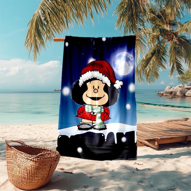 Mafalda beach towel Outdoor camping Beach towel for vacation swim Outdoor pool Absorbent bath towel
