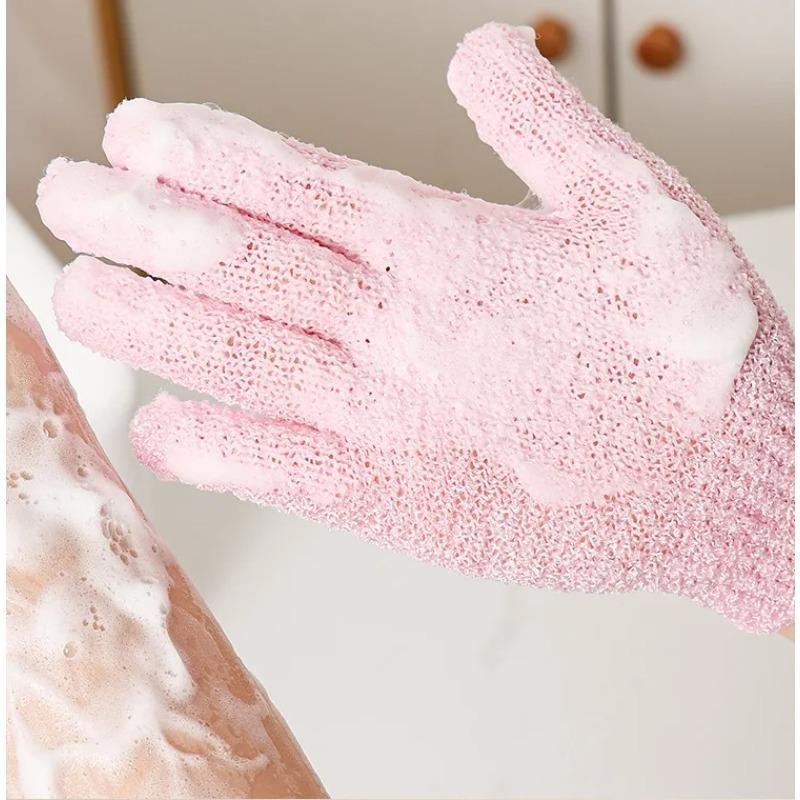 2Pcs/Pair Bath for Peeling Exfoliating Mitt Glove with Shower Scrub Gloves Resistance Body Massage Sponge Wash Skin Moisturizing