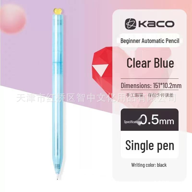 Kaco Original Intention Series 0.5mm Clear Twist-Action Mechanical Pencil