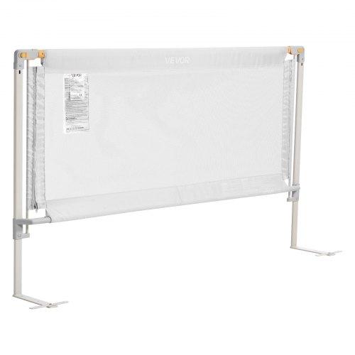 VEVOR Toddler Bed Rail, Kids Beds Guard Rail with Reinforced Iron Pipe and Oxford Cloth, Adjustable Height Bed Side Railing