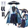 Serviço de cosplay original do deus wanderer cosplayer escaramuçador wanderer animação jogo roupa peruca terno de serviço c masculino