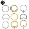 F136 Irregular Rhinestone Nose & Nipple Titanium Piercing Jewelry