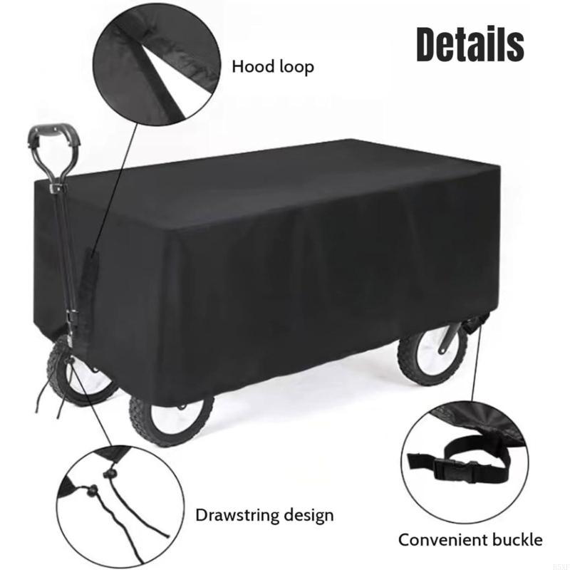 2025 New Cart Protectors 210D Silver Coated Polyester Waterproof Dustproof Travel Ready