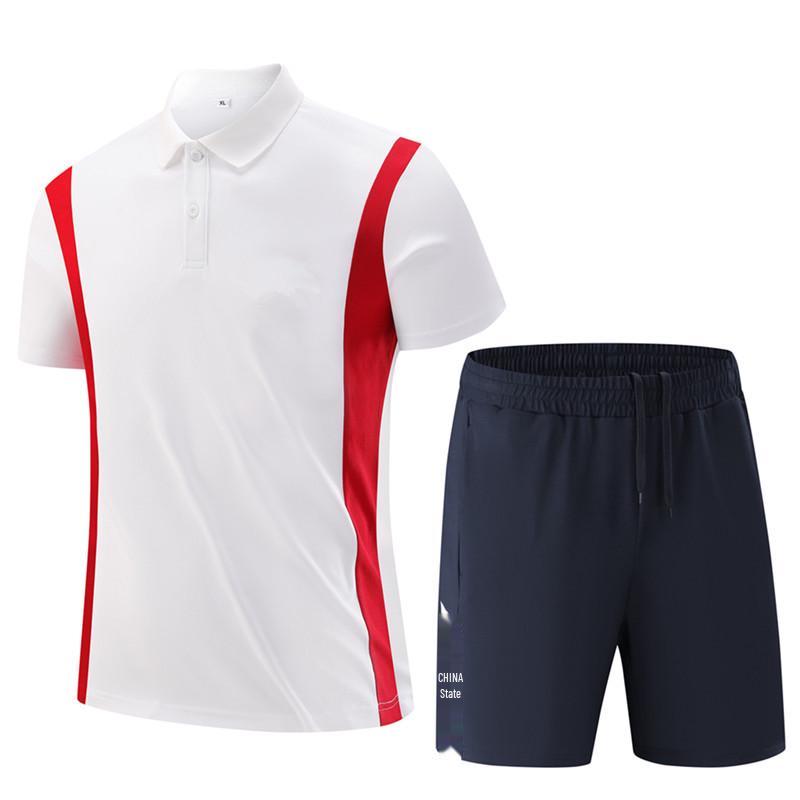 Summer Academy Parent-Child Sportswear Set - Short Sleeve Top & Shorts for Running, Training, Coaching, or Class Uniforms